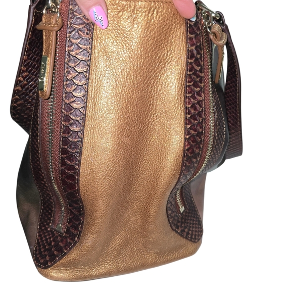 RARE FIND ♥︎ David Delamore • Mermaid on the Moon • Art Leather Tote Purse - Picture 7 of 17